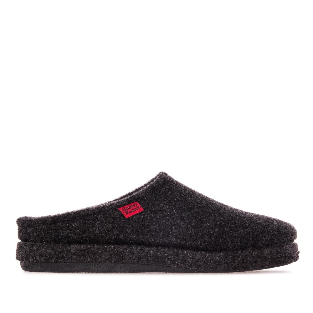 Andres machado Zapatillas Unisex en Tejido Fieltro Negro Solo queda un día