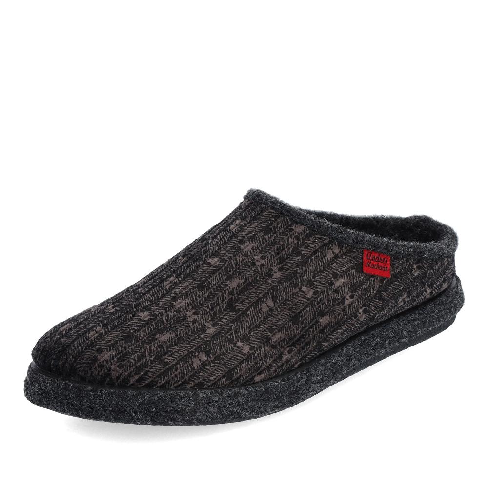 Andres machado Zapatillas Unisex en Tejido Pana Gris Grandes descuentos