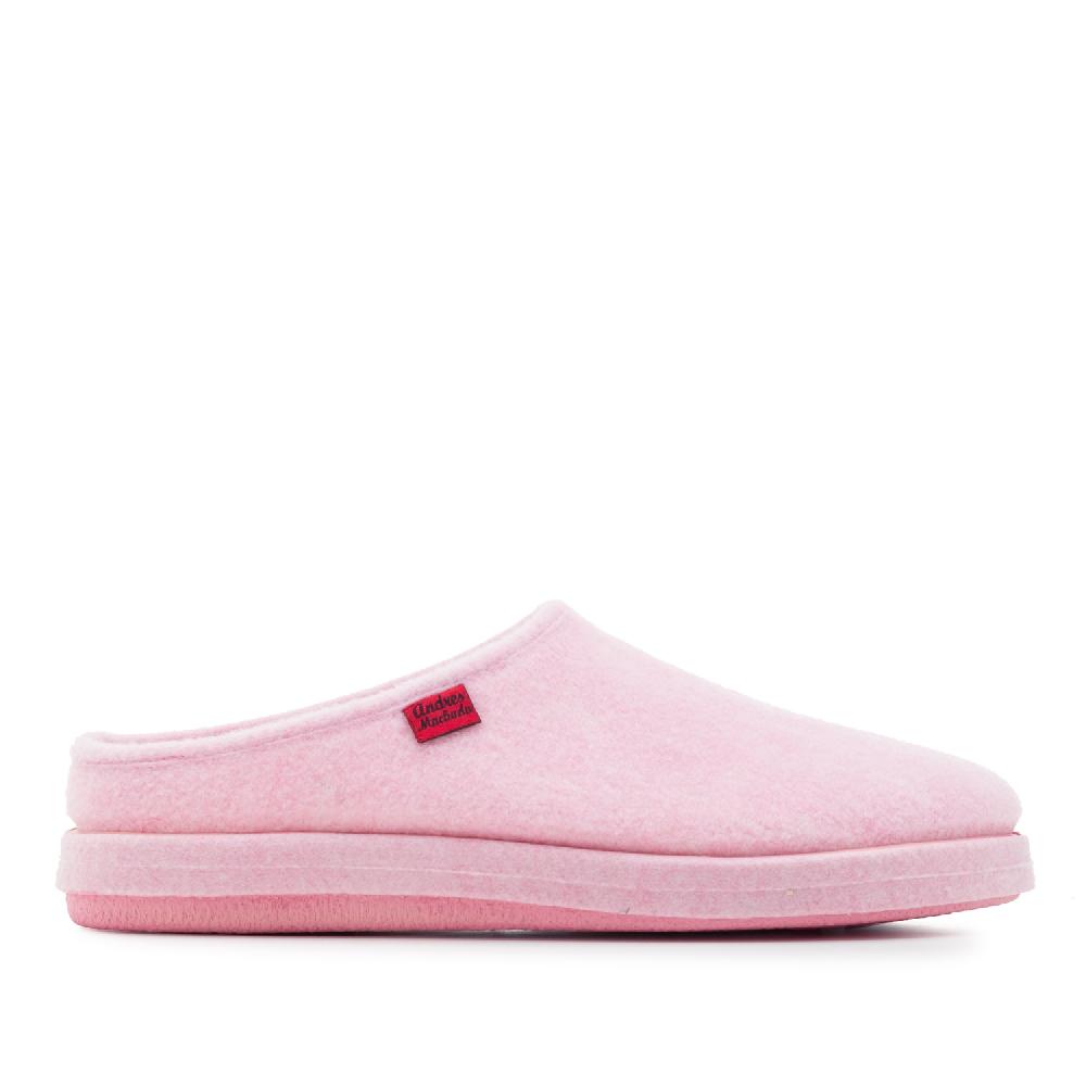 Andres machado Zapatillas Unisex en Tejido Fieltro Rosa Tienda de fábrica