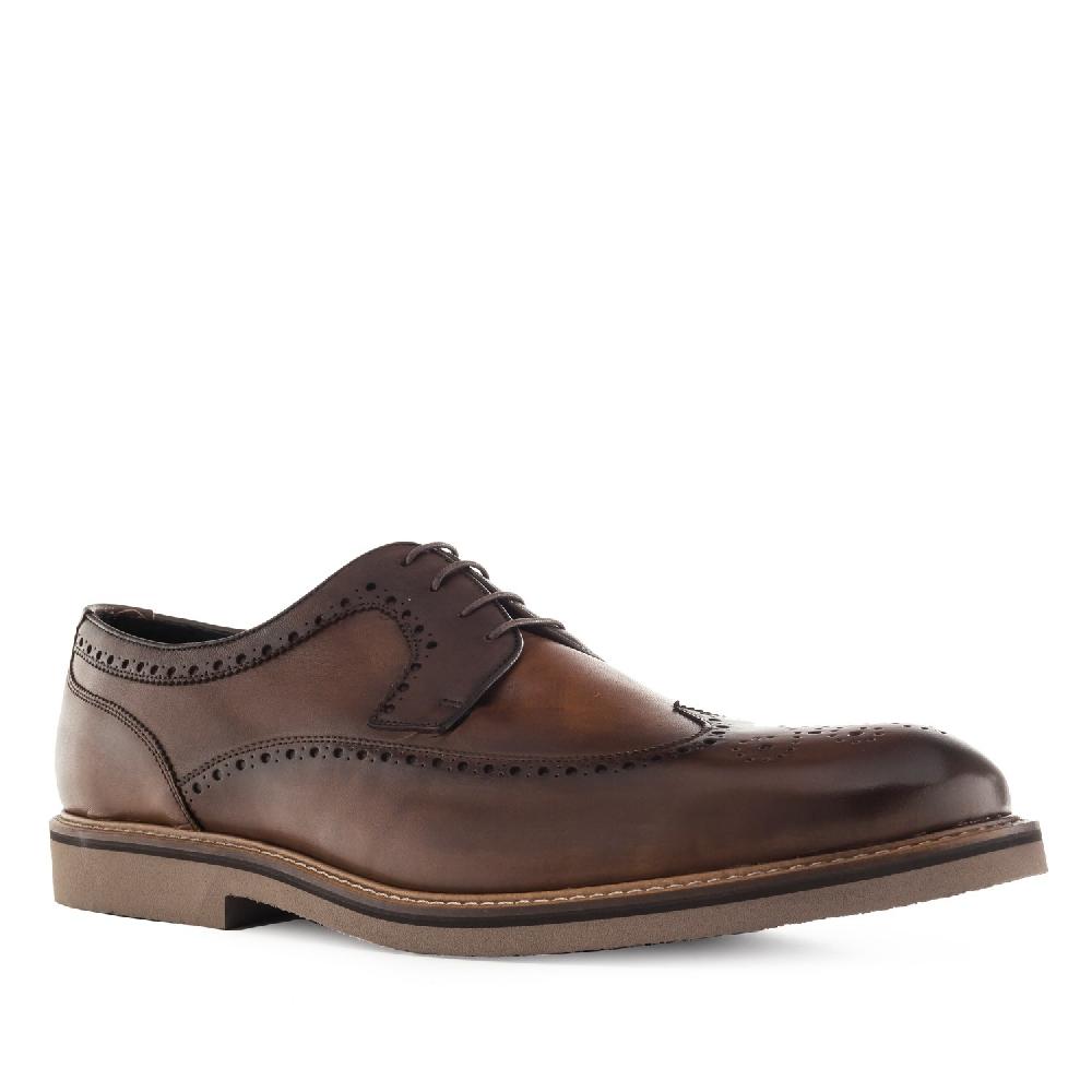 Andres machado Zapato estilo Blucher en Piel Marron En oferta