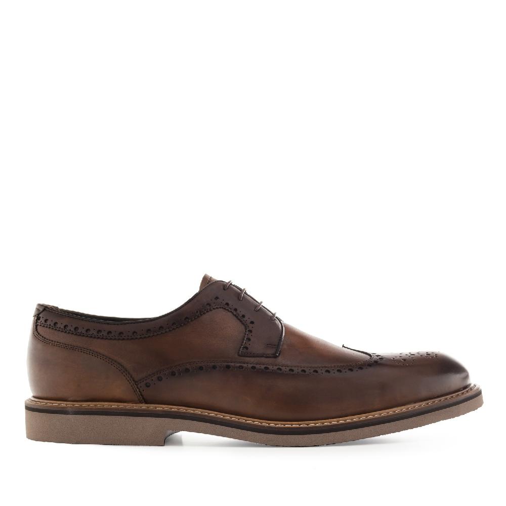 Andres machado Zapato estilo Blucher en Piel Marron En oferta