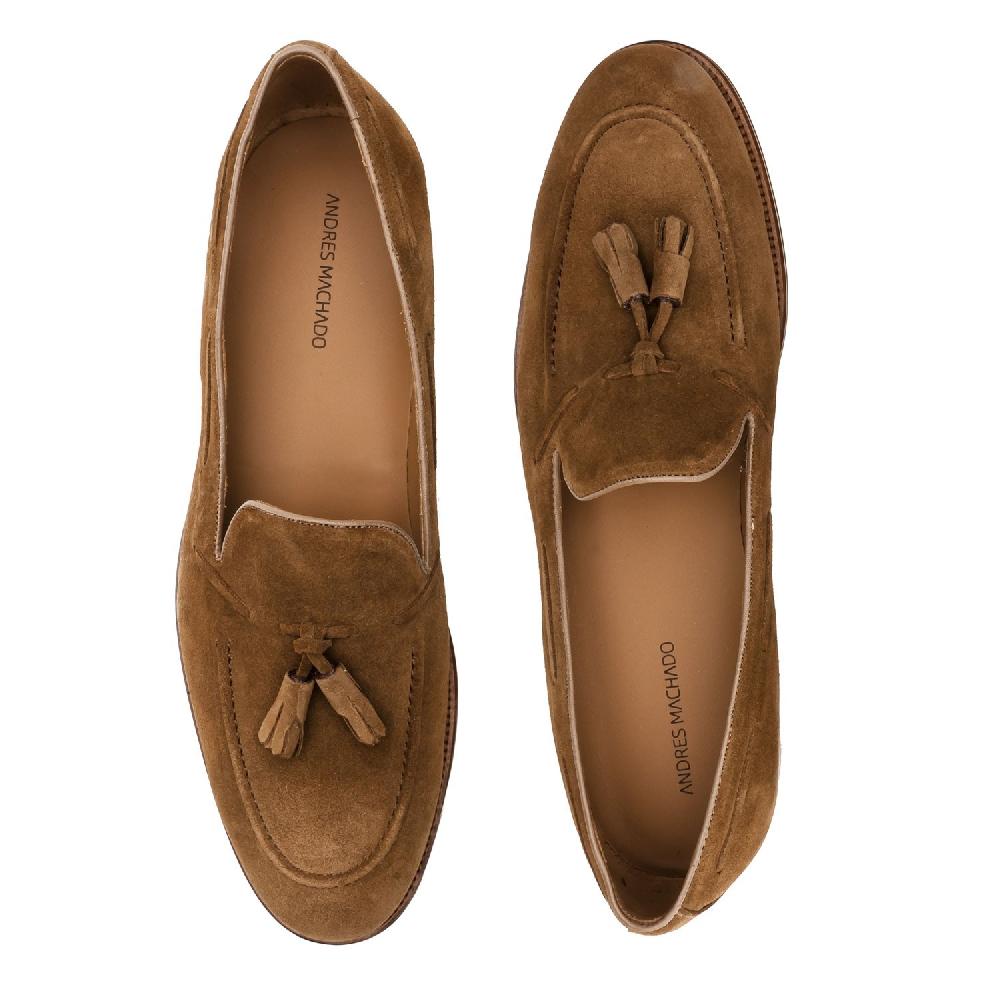 Andres machado Mocasín Serraje Camel Grandes ahorros