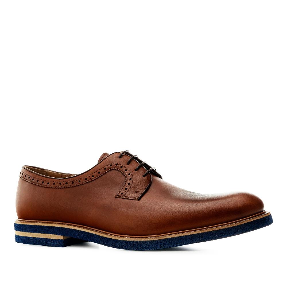 Andres machado Zapato estilo Blucher en Cuero Caoba 2025