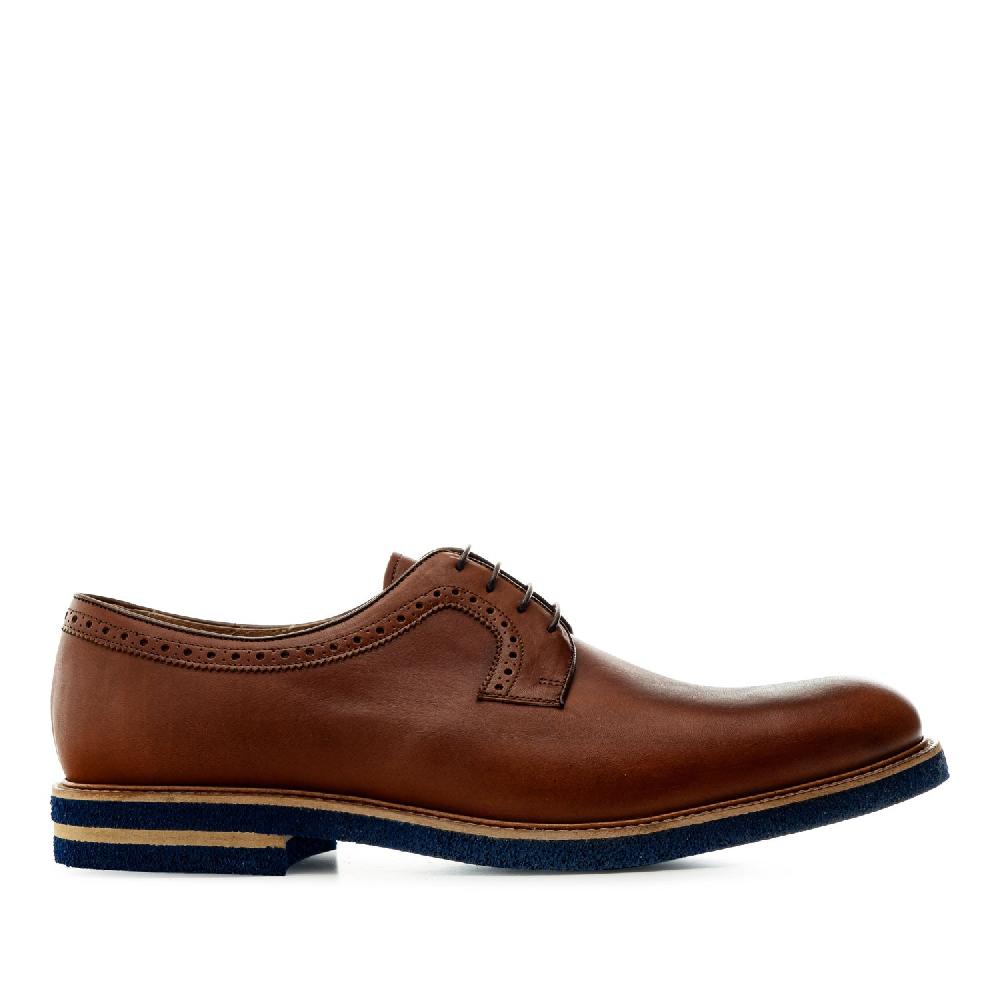 Andres machado Zapato estilo Blucher en Cuero Caoba 2025