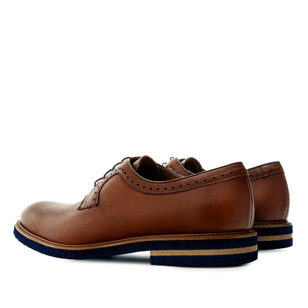 Andres machado Zapato estilo Blucher en Cuero Caoba 2025