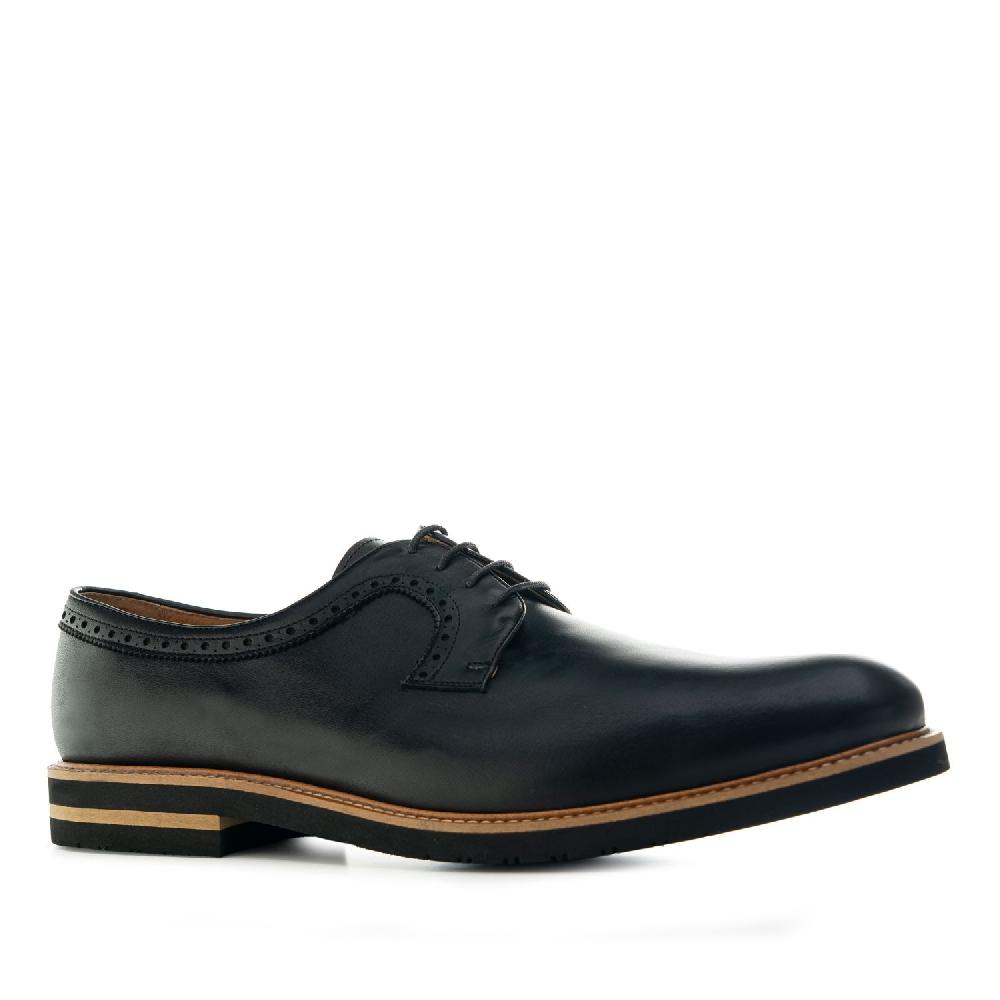 Andres machado Zapato estilo Blucher en Cuero de color Negro Outlet