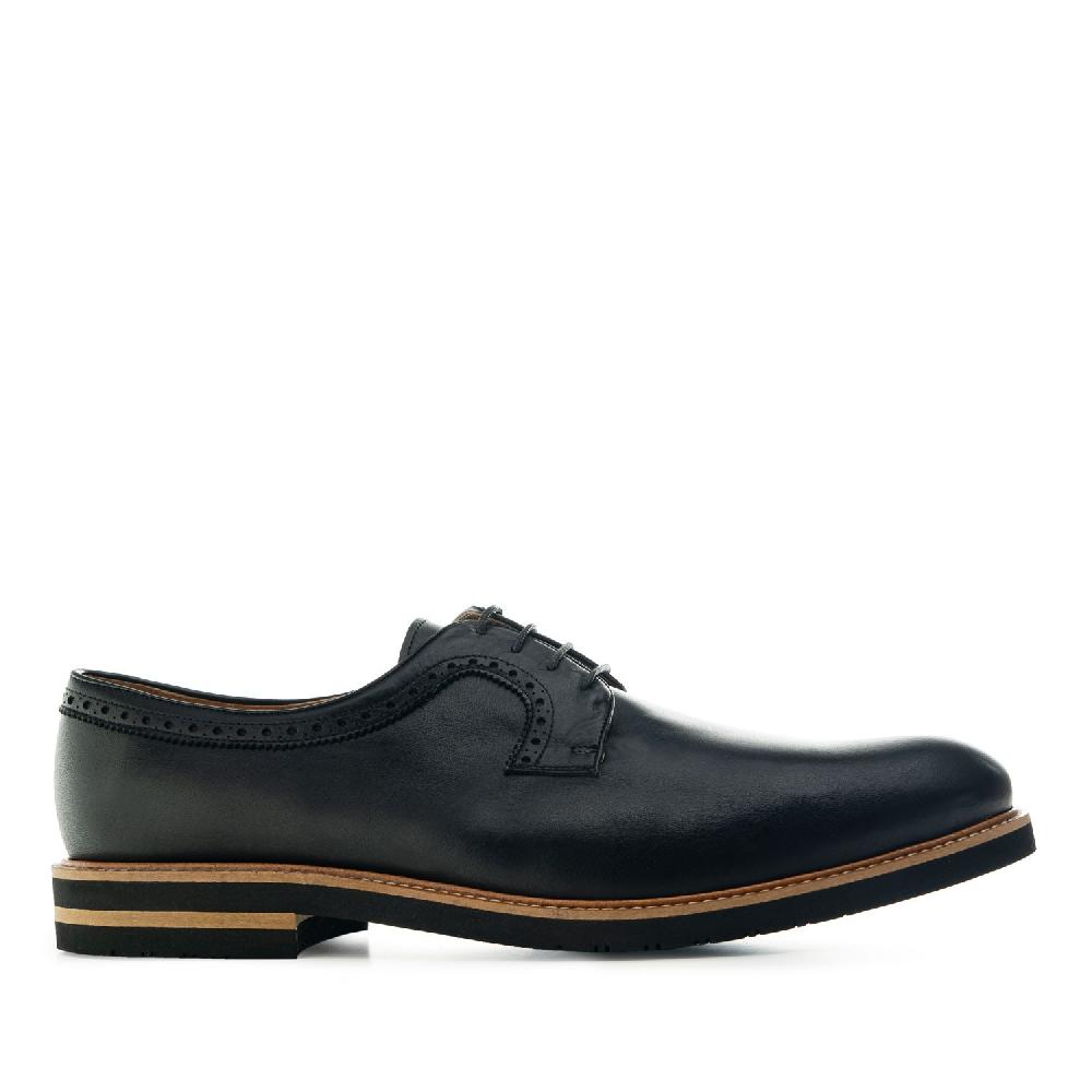 Andres machado Zapato estilo Blucher en Cuero de color Negro Outlet