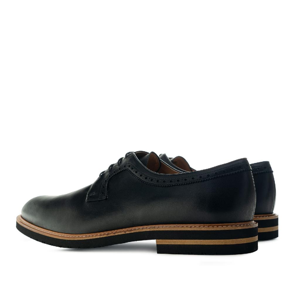 Andres machado Zapato estilo Blucher en Cuero de color Negro Outlet