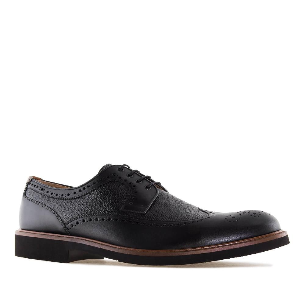 Andres machado Zapato estilo Blucher en Piel Negro Outlet online