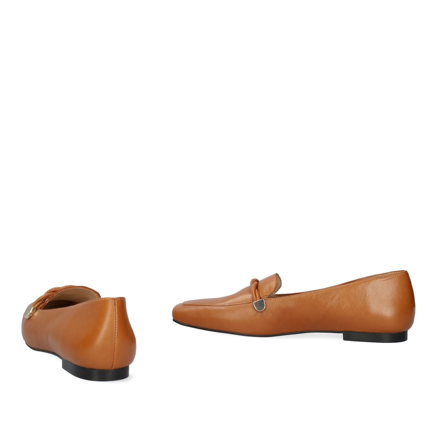 Andres machado Mocasín piel de color cuero Grandes descuentos