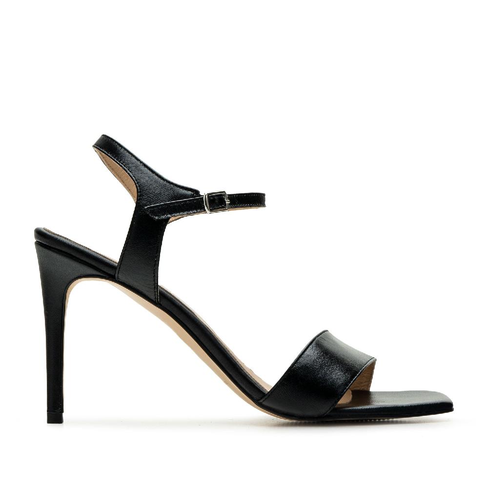 Andres machado Sandalias de piel negro Descuento por venta flash
