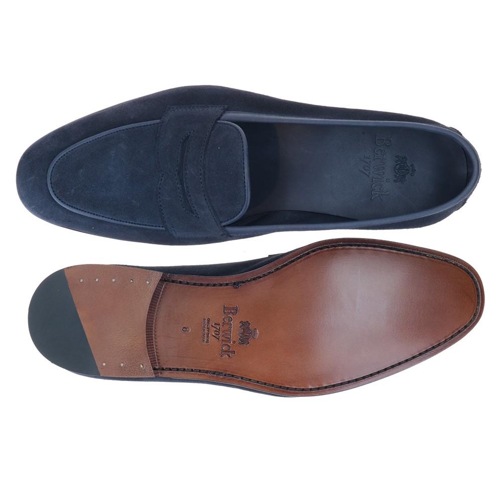 Berwick 1707 5541-T01 JANUS CALF NAVY - sin forro Rebajas de fin de temporada