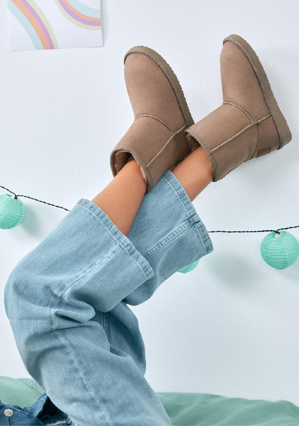 Break & walk Botas Australianas Logo Water Repellent Taupe Ahorra y exporta