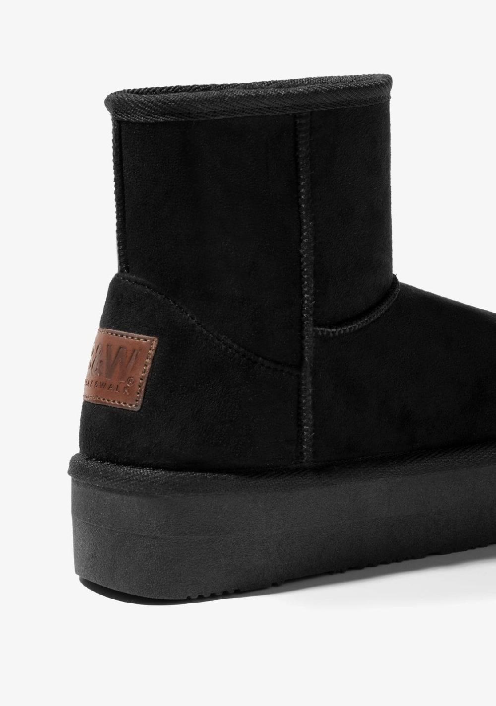 Break & walk Botas Australianas Water Repellent Plataforma Negro Ofertas de temporada