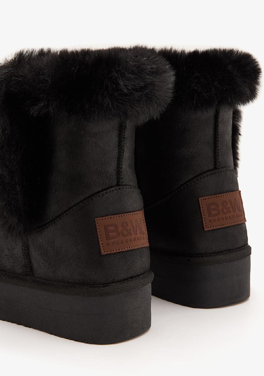 Break & walk Botas Australianas Altas Felpa Negra 2025