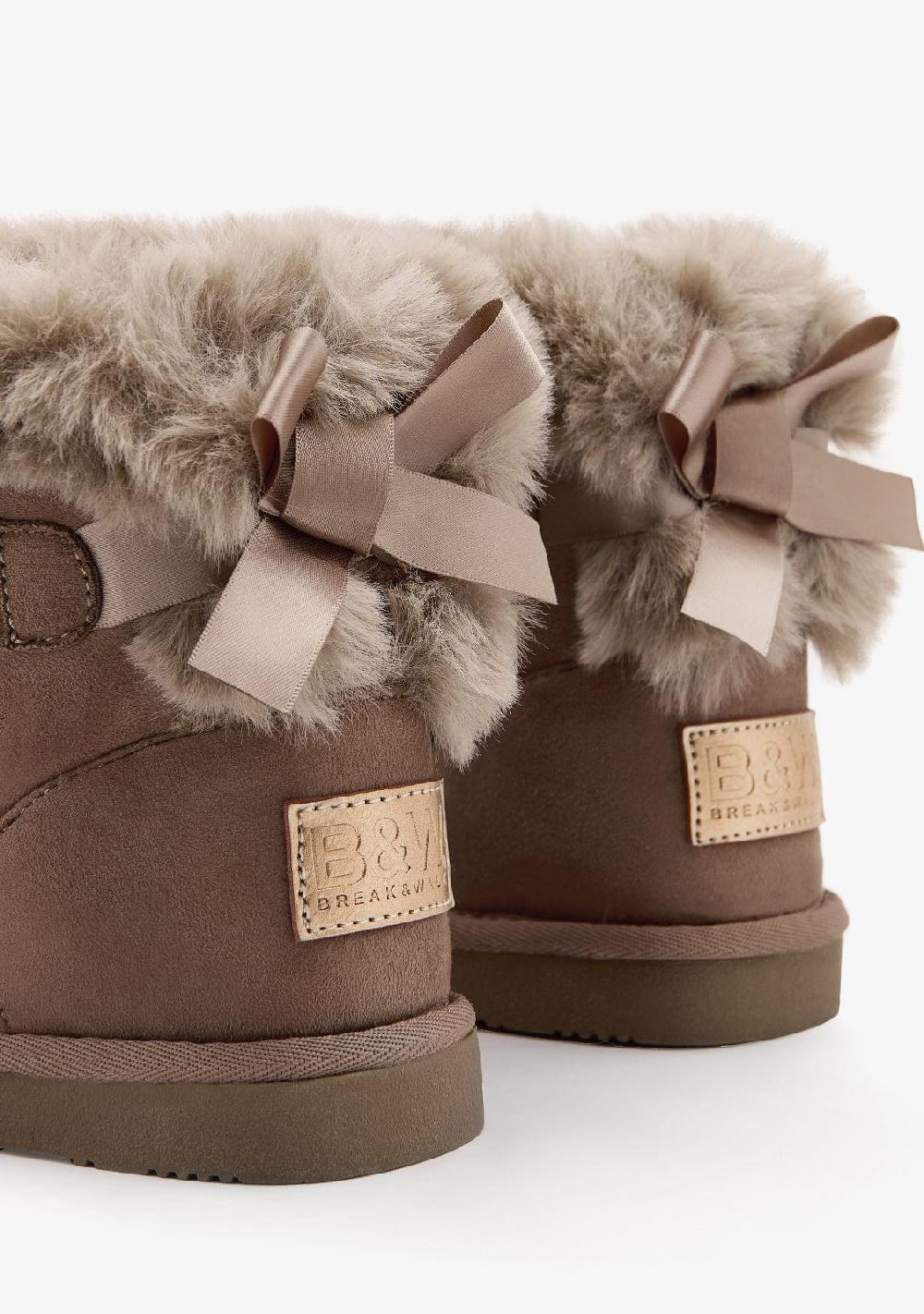 Break & walk Botas Australianas Lazo Pelo Water Repellent Taupe Envío gratis