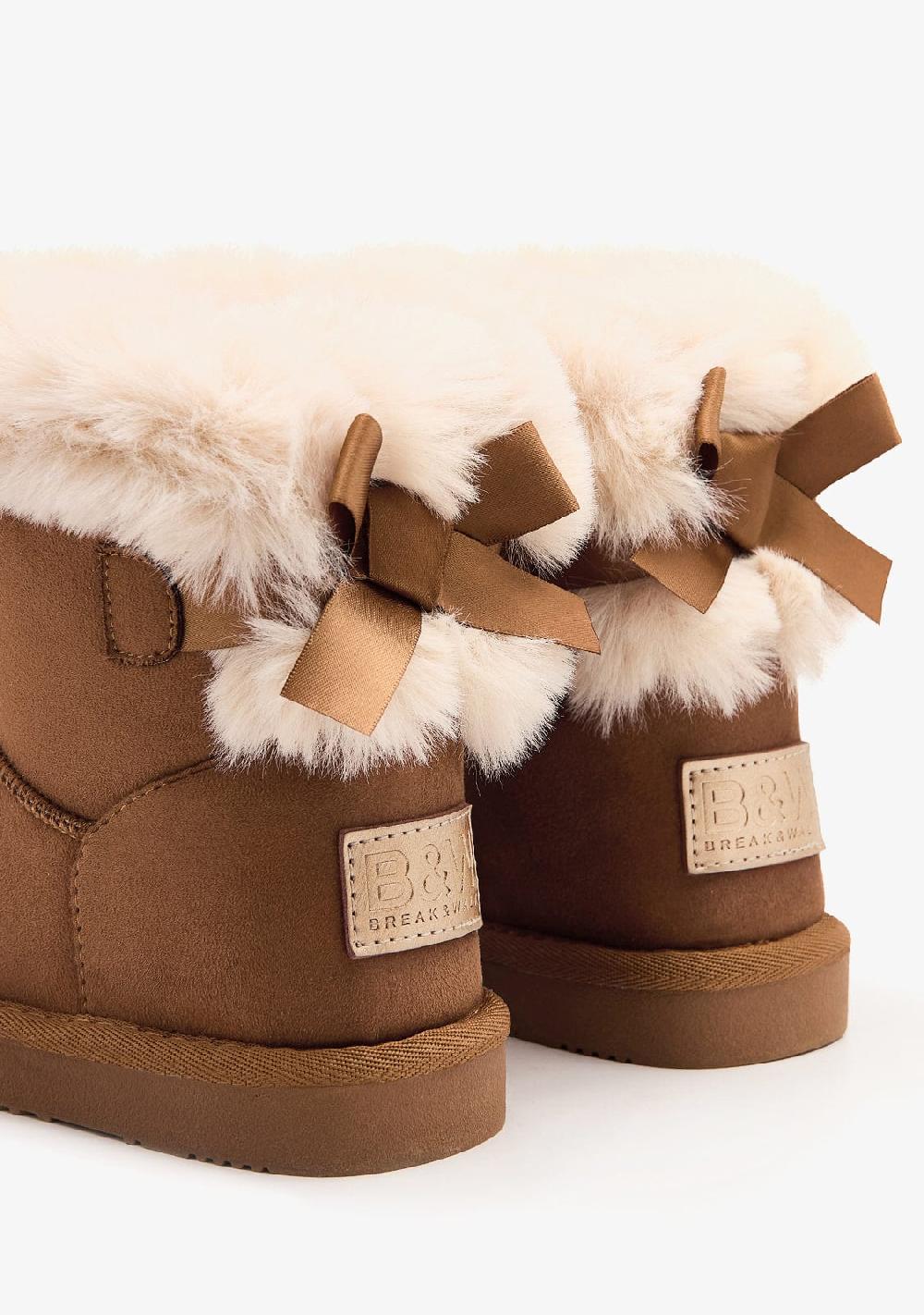 Break & walk Botas Australianas Lazo Pelo Water Repellent Tan Oferta especial