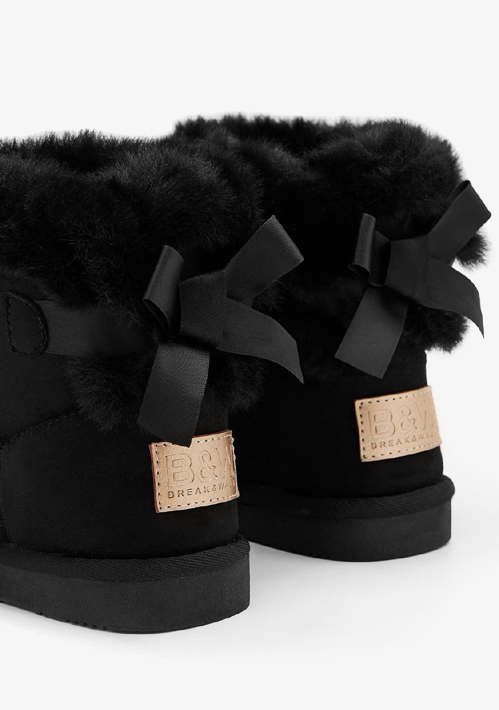 Break & walk Botas Australianas Lazo Pelo Water Repellent Negro Envío gratis