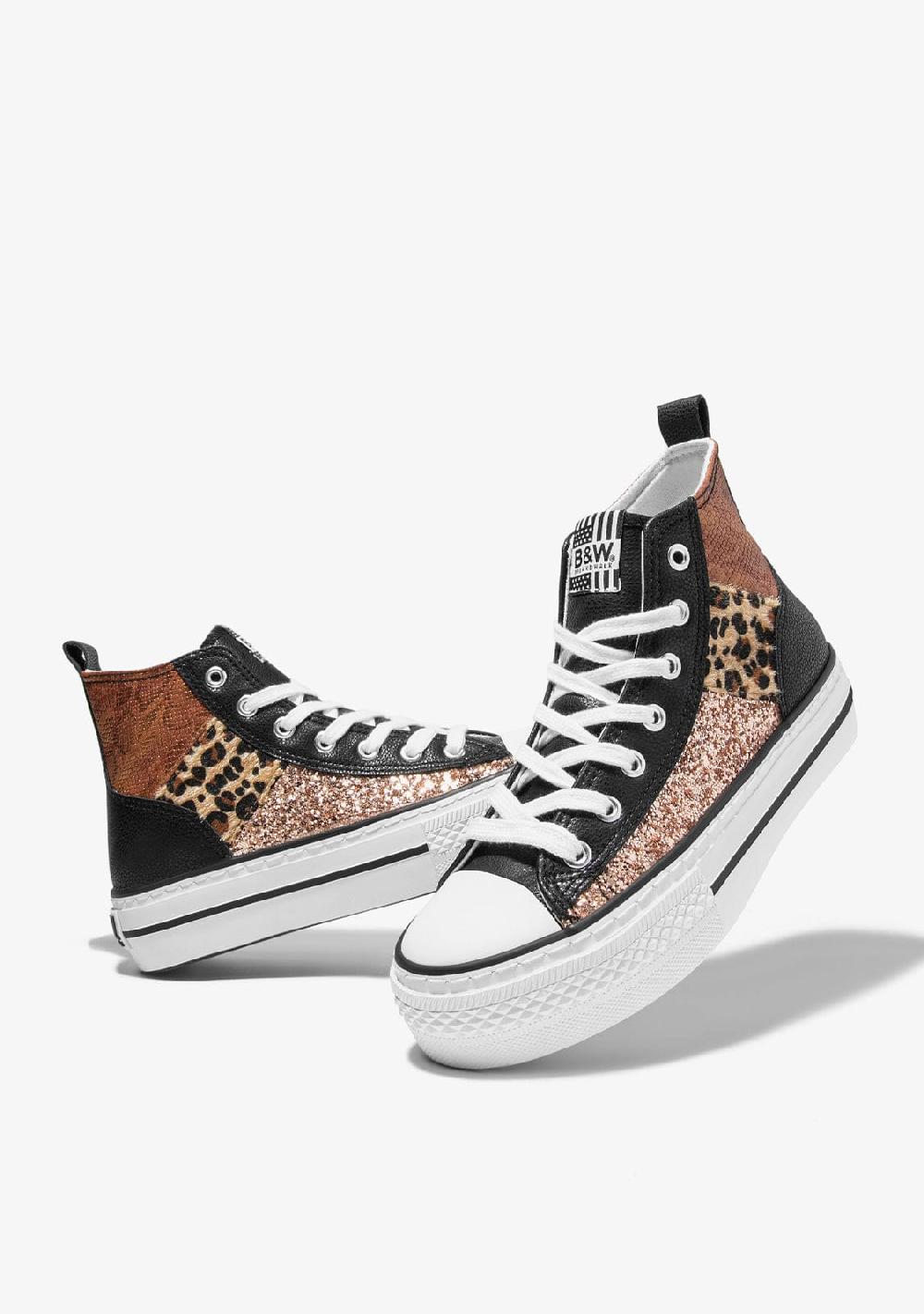Break & walk Zapatillas Hi-Top Leo con Estampado negro Precios de Black Friday