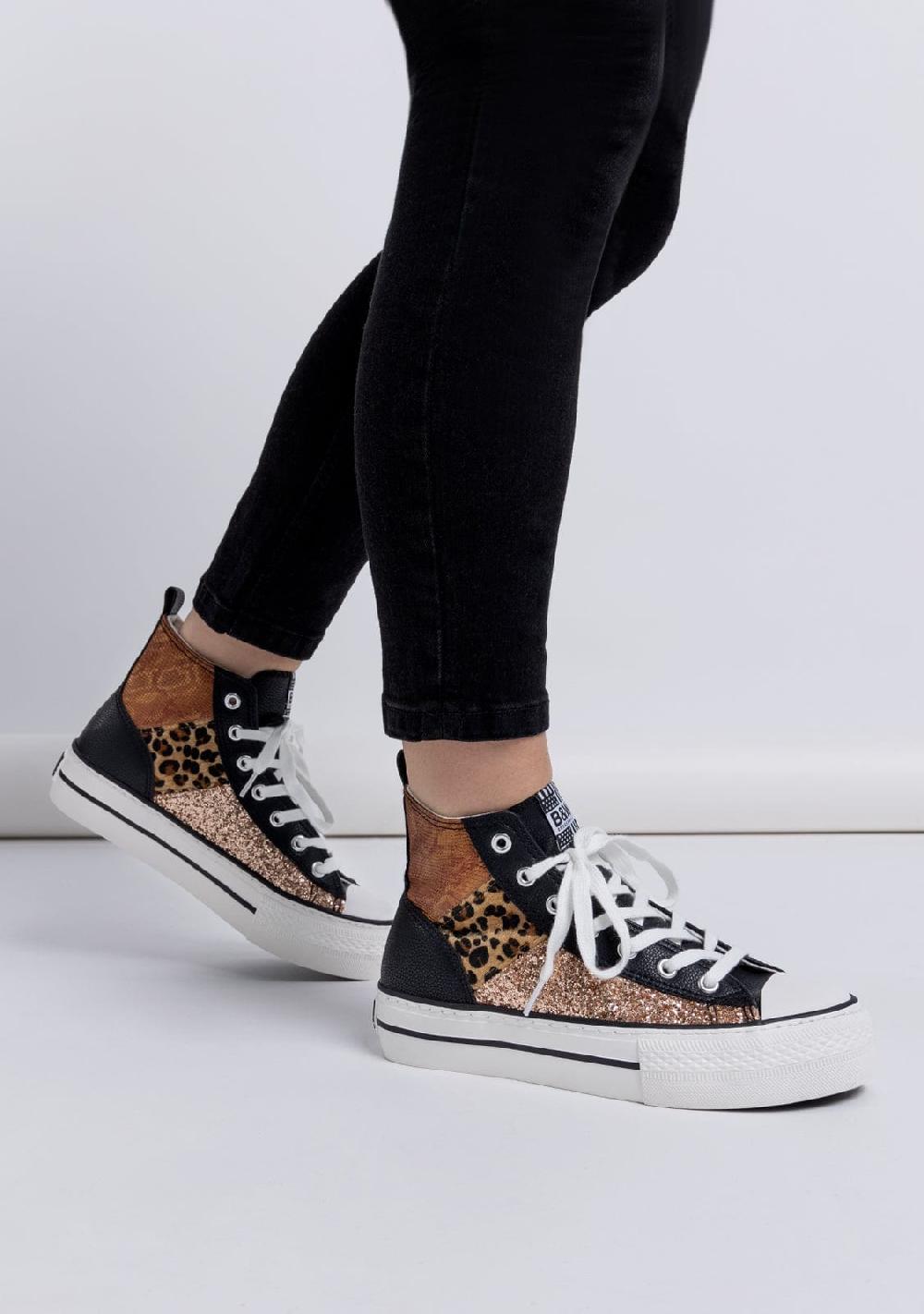 Break & walk Zapatillas Hi-Top Leo con Estampado negro Precios de Black Friday