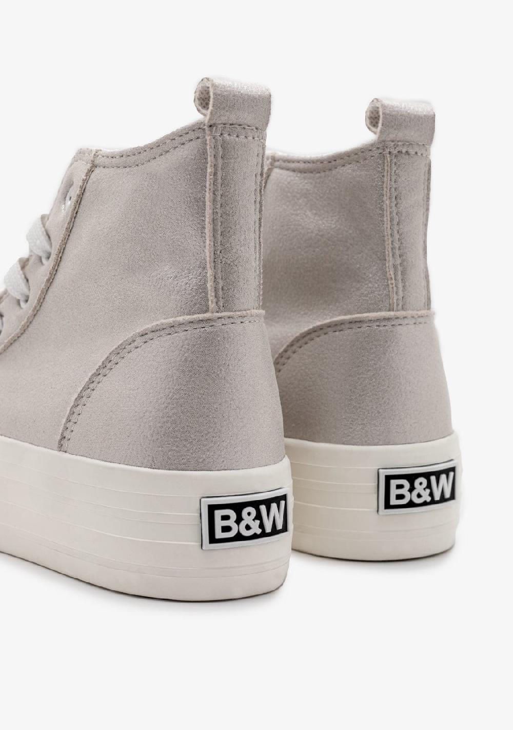 Break & walk Zapatillas Altas Brillantes Plata Rebajas