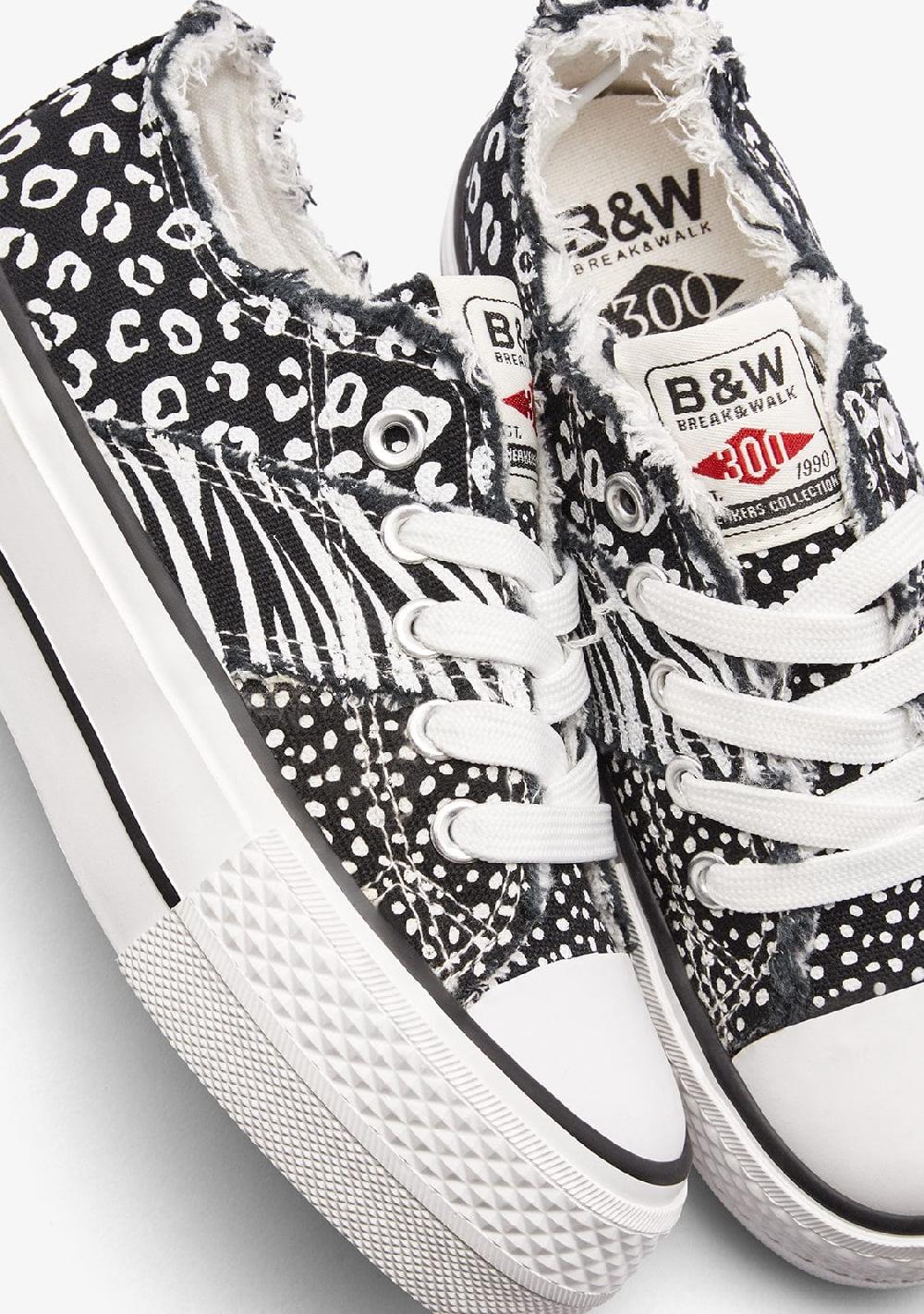 Break & walk Zapatillas Bajas Patchwork Negro Ventas relámpago