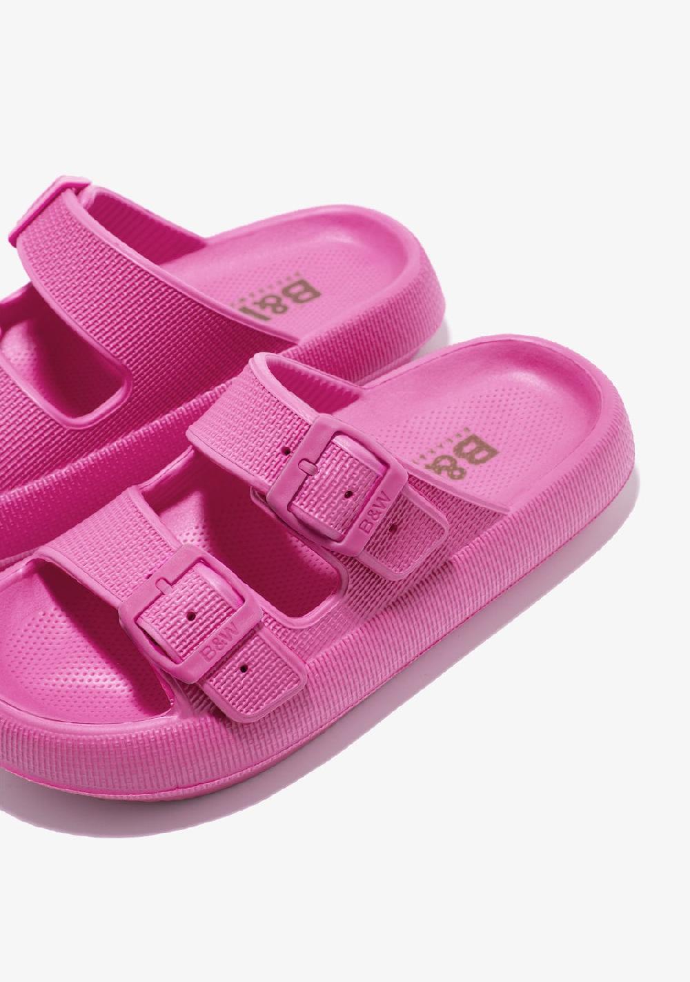 Break & walk Sandalias Doble Hebilla Bio Fucsia Ofertas de temporada