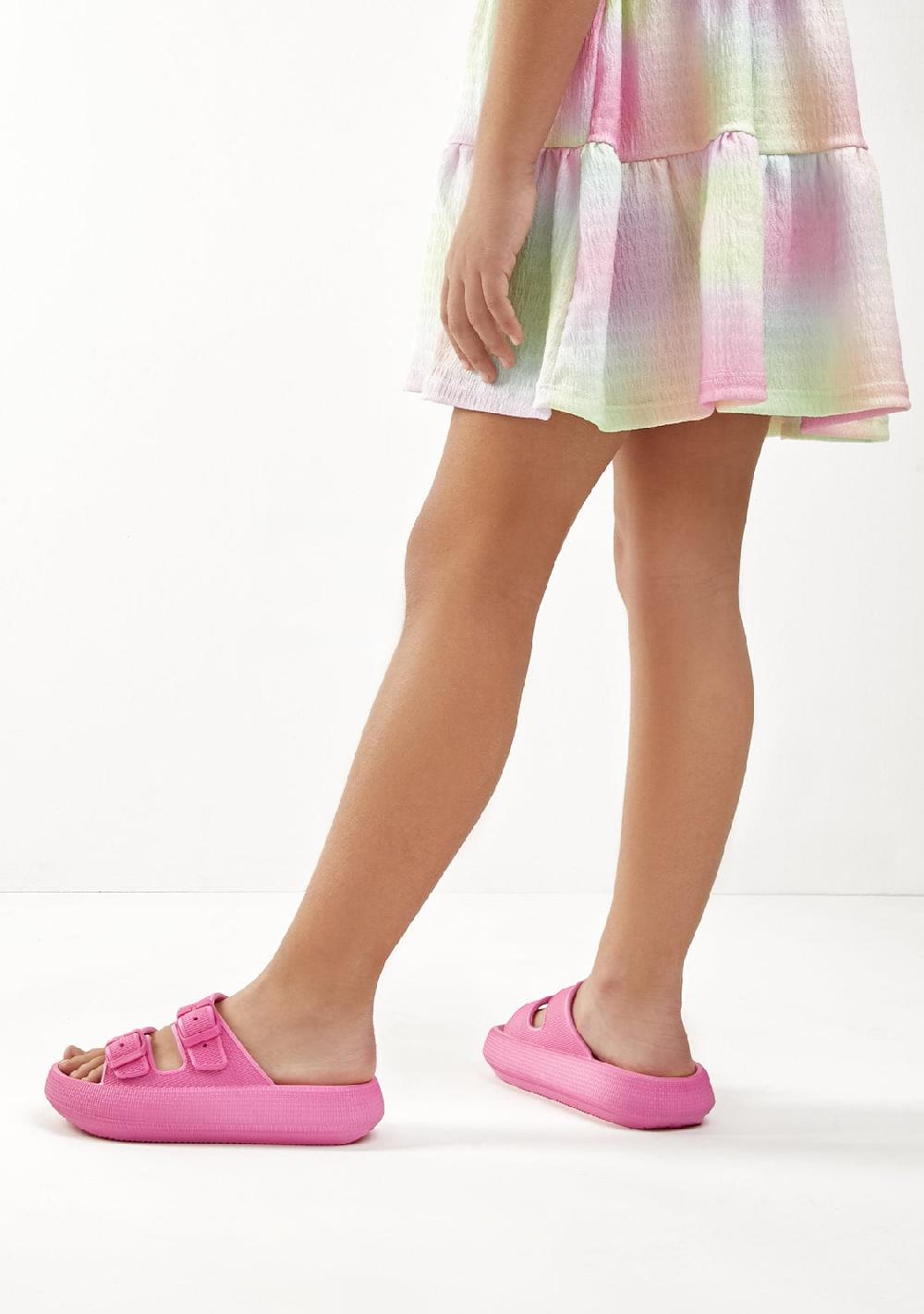 Break & walk Sandalias Doble Hebilla Bio Fucsia Ofertas de temporada
