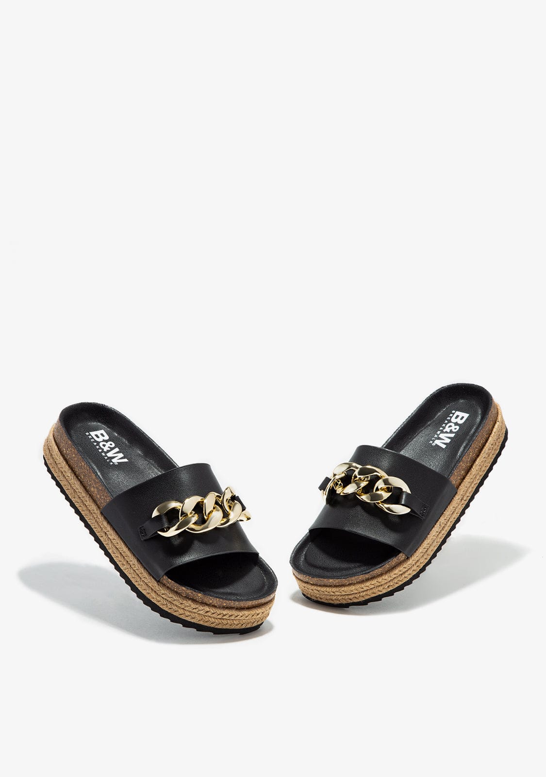 Break & walk Sandalias Abiertas Plataforma Negro Outlet