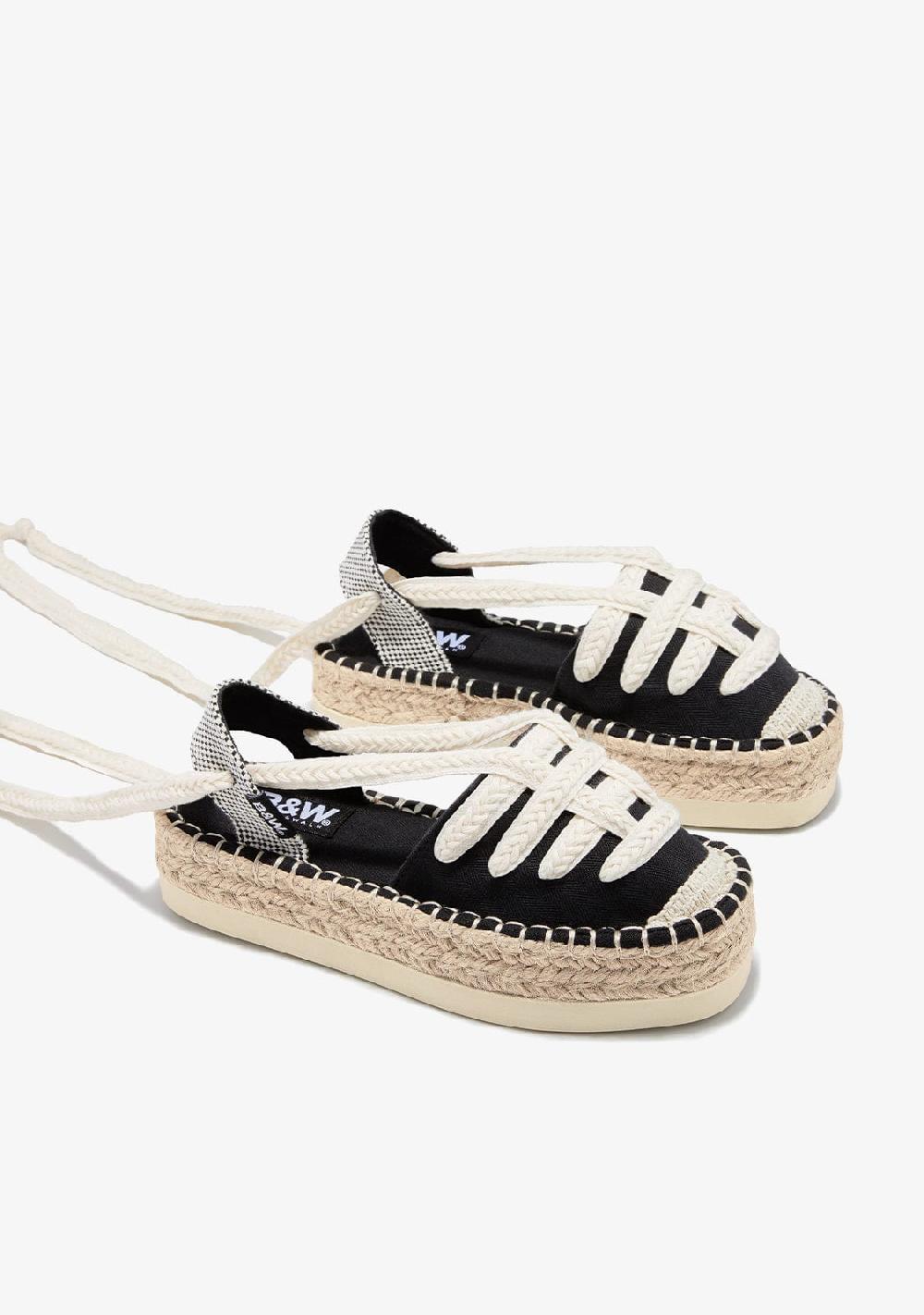 Break & walk Alpargatas TIras Negro Descuento