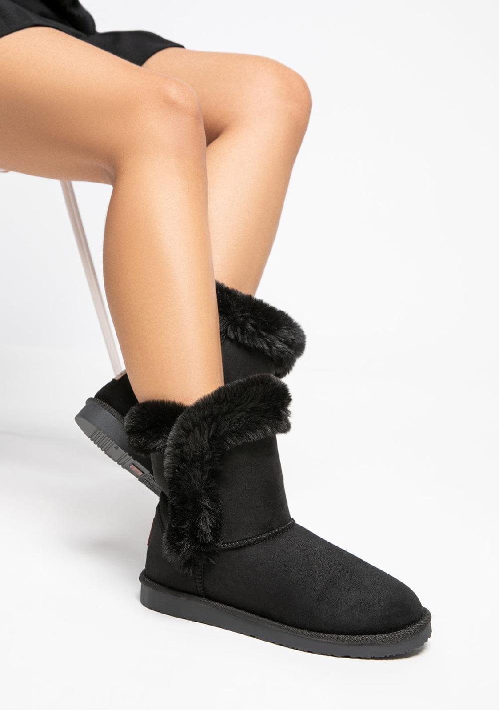 Break & walk Botas Australianas Pelo Water Repellent Negro Mejor oferta