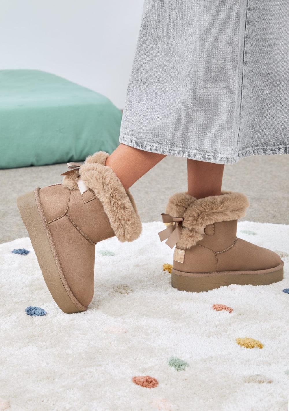 Break & walk Botas Australianas de Pelo Repelente al Agua Taupe Rebajas top