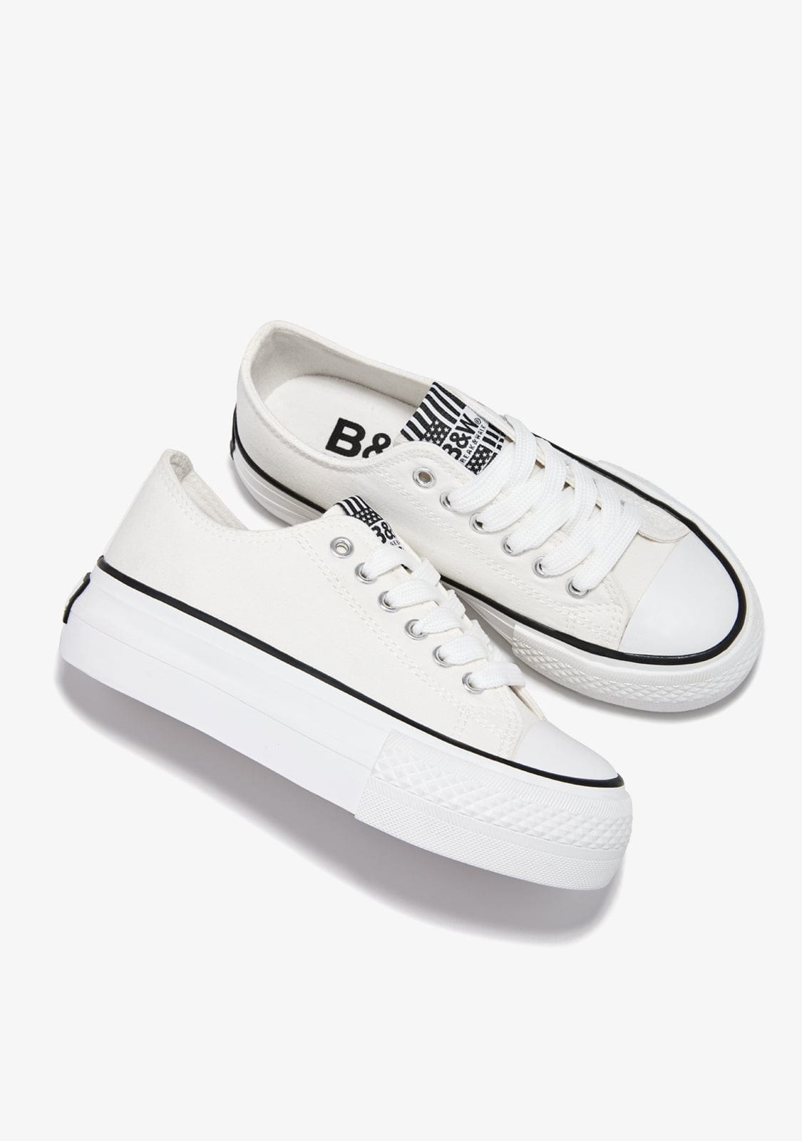 Break & walk Zapatillas Lona Plataforma Blanco Solo queda un día