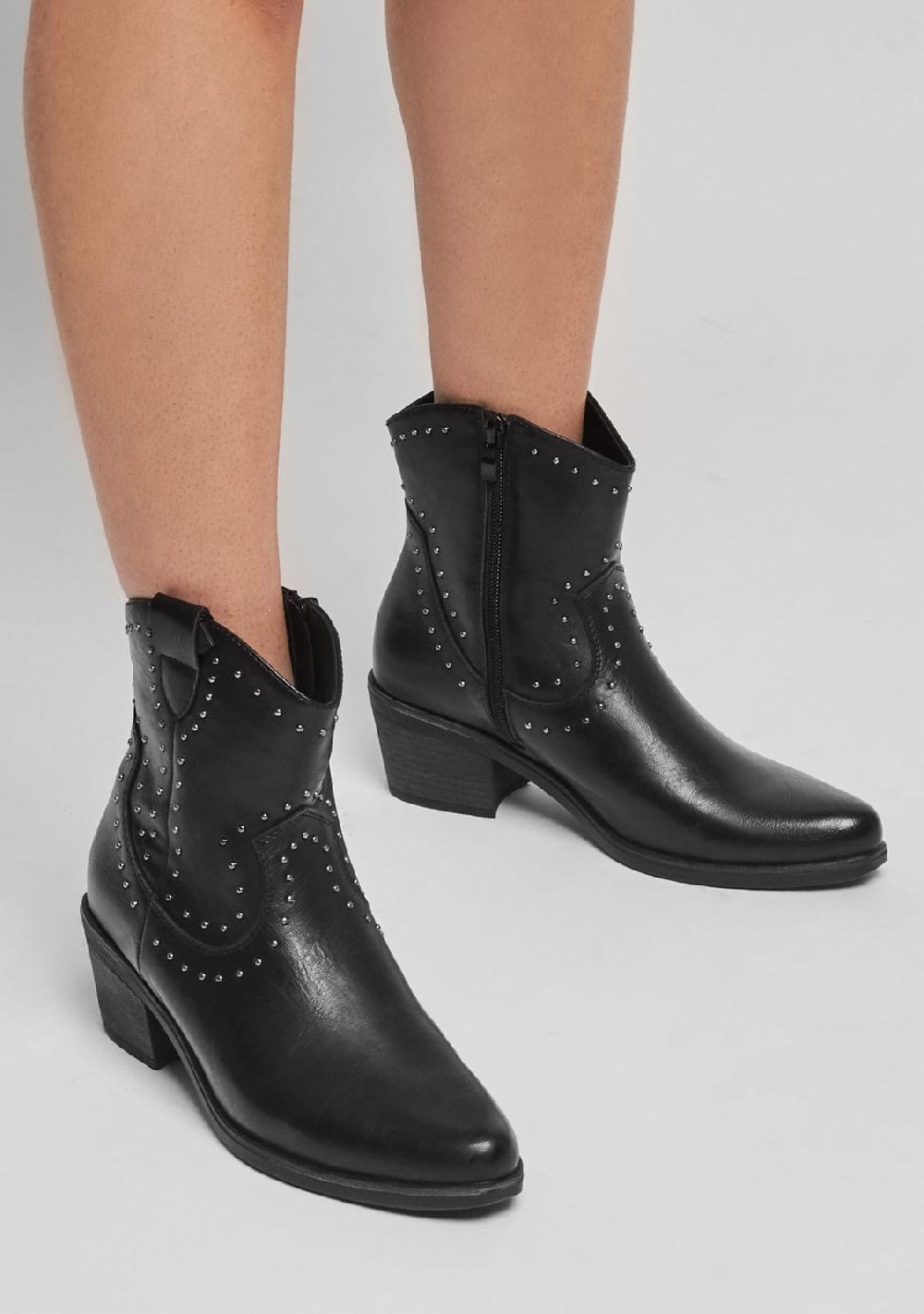 Break & walk Botín Cowboy West Negro Nappa Superdescuento