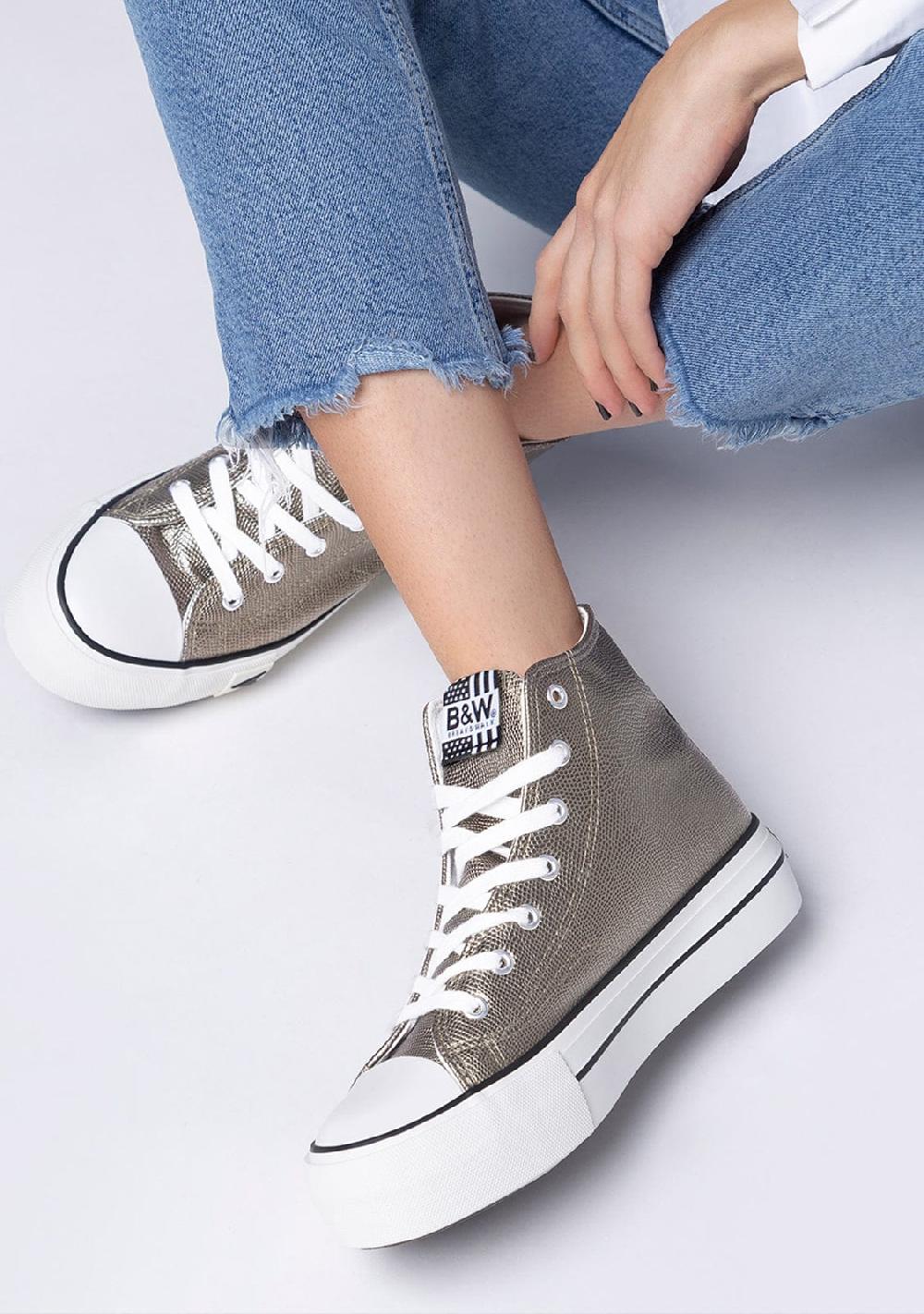 Break & walk Zapatillas Bay High Top Plataforma Serpiente Envío internacional gratuito