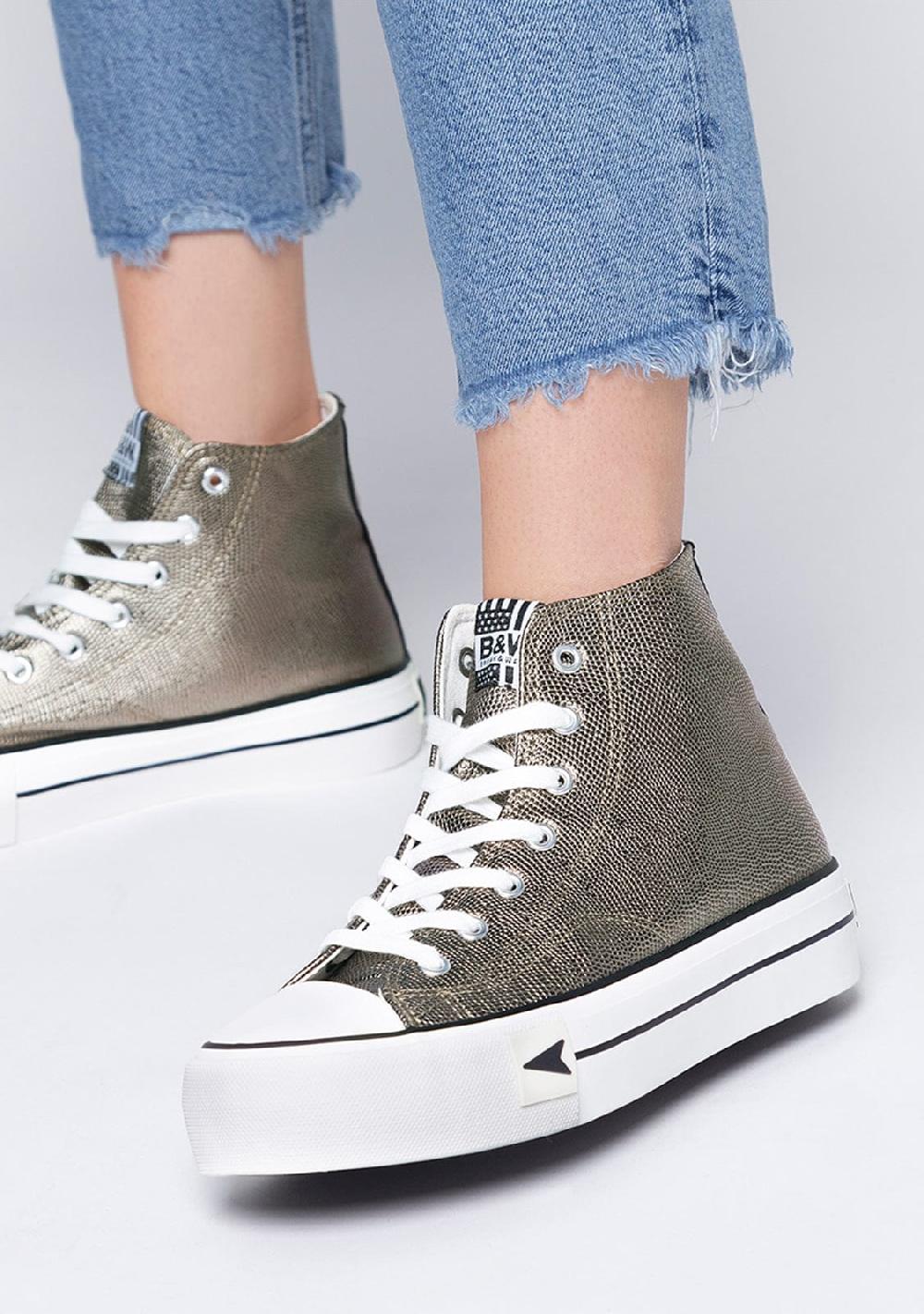 Break & walk Zapatillas Bay High Top Plataforma Serpiente Envío internacional gratuito