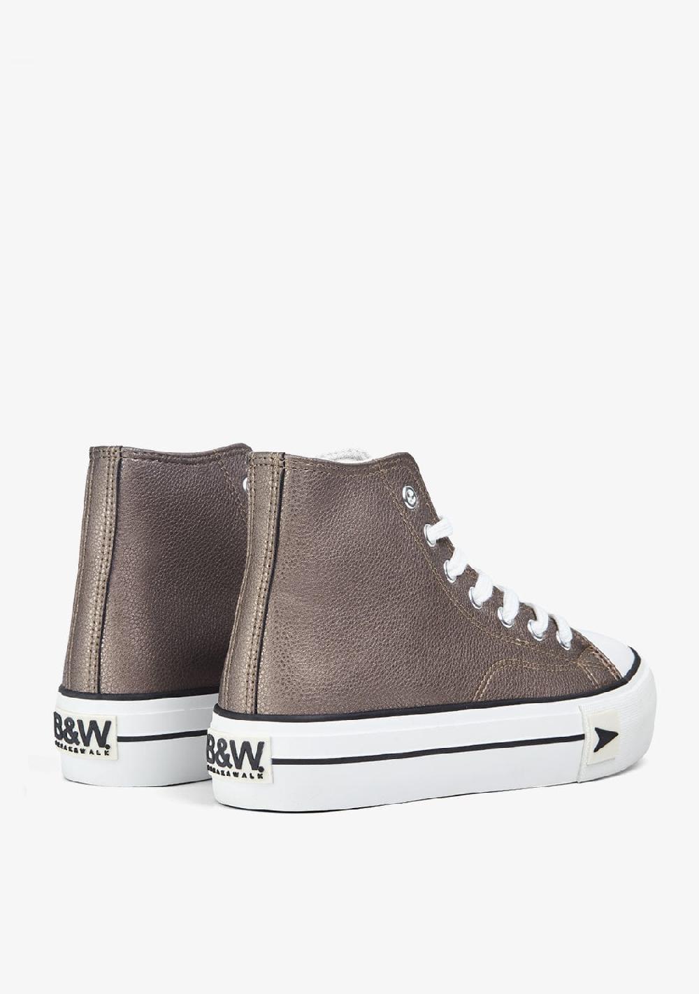 Break & walk Zapatillas Bay High Top Plataforma Cuero Nappa Tienda de fábrica