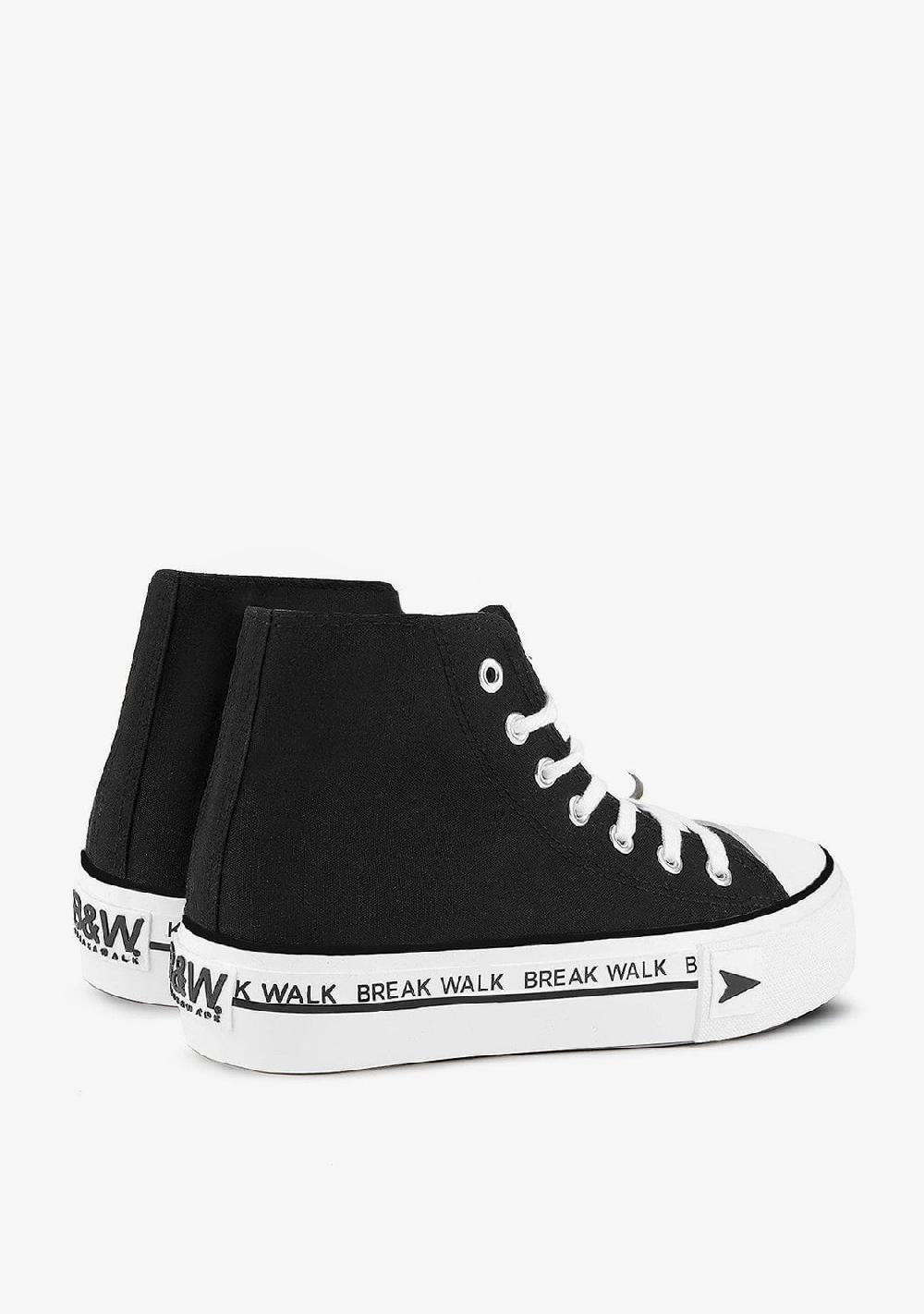 Break & walk Zapatillas Bay High Top Plataforma Negro Precios de Black Friday