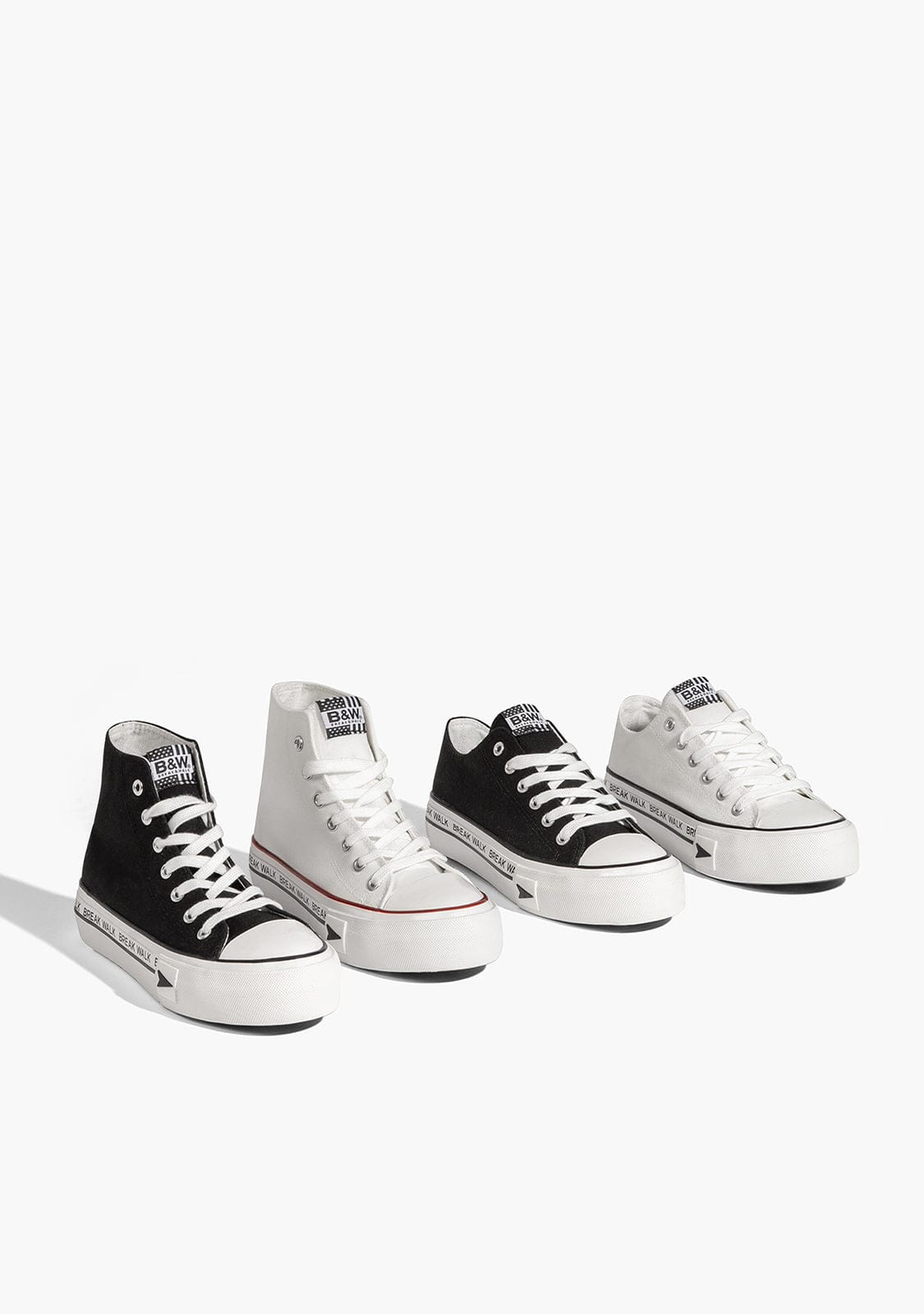 Break & walk Zapatillas Bay High Top Plataforma Negro Precios de Black Friday