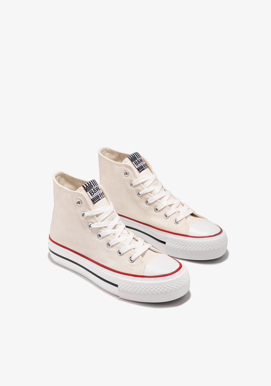 Break & walk Zapatillas Altas Basic Blanco B&W