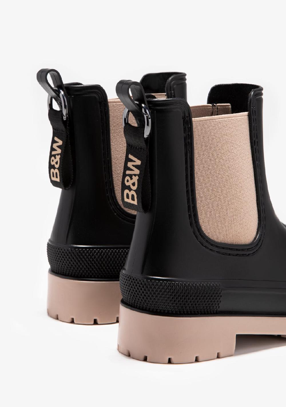 Break & walk Botas de Agua Negro Beige En línea
