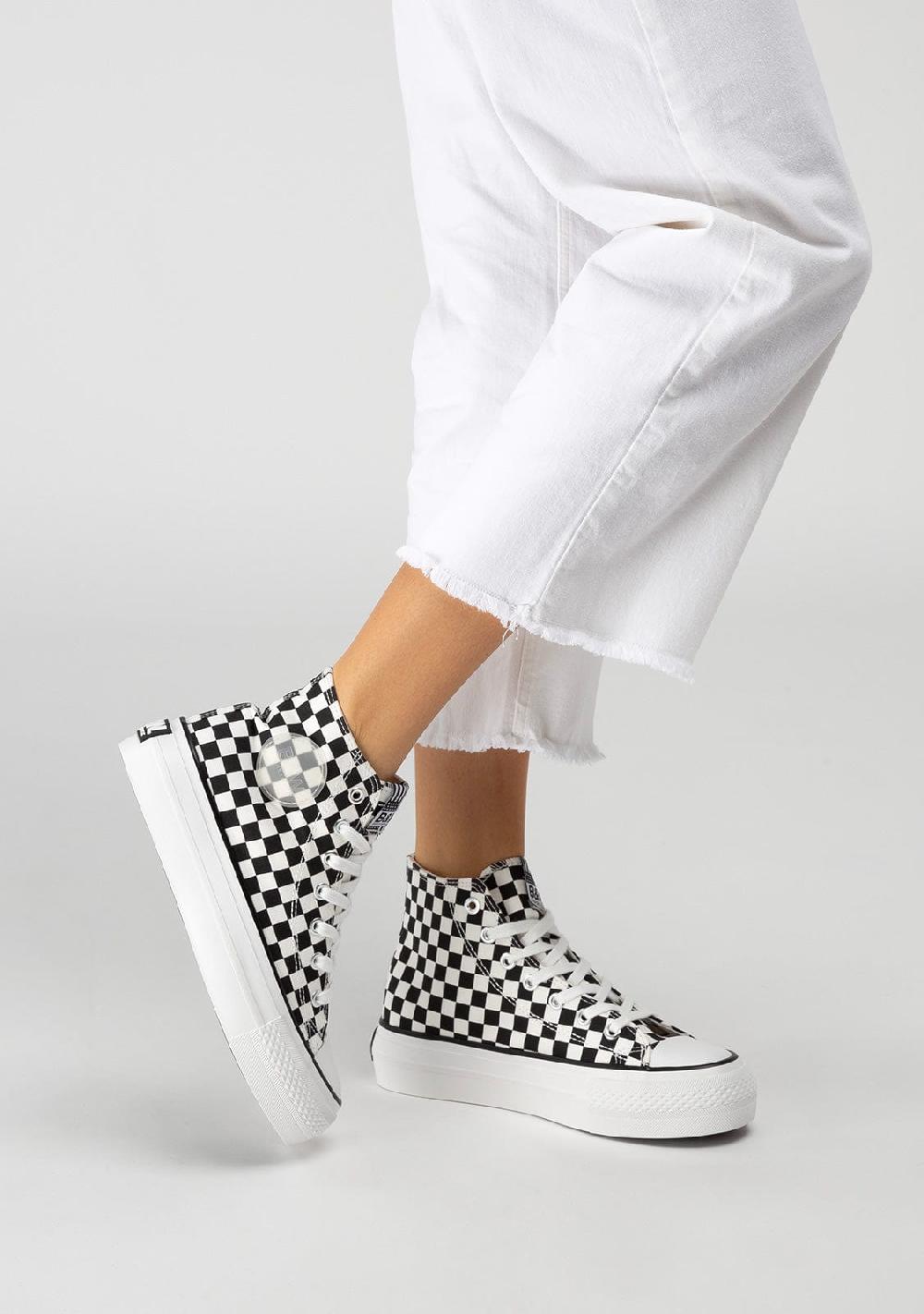 Break & walk Zapatillas Altas Lona Negro Blanco Ventas relámpago