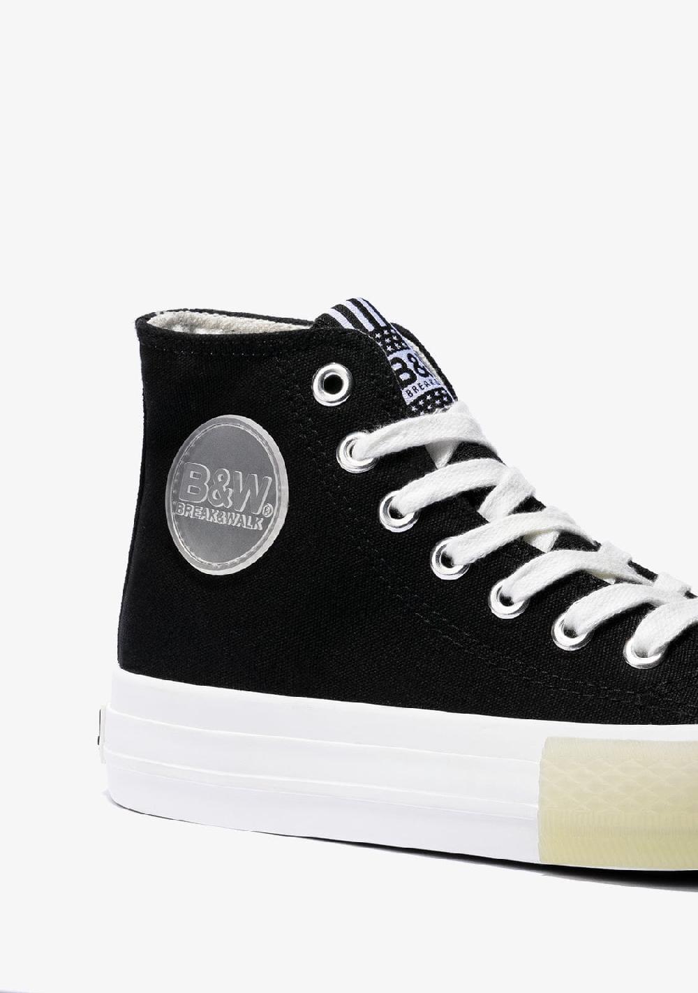 Break & walk Zapatillas Altas Basic Lona Negro Descuento