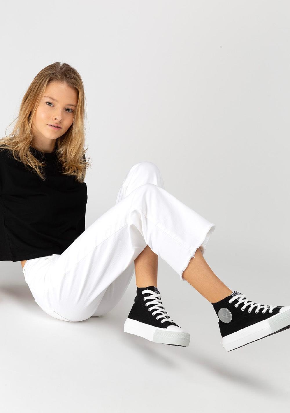 Break & walk Zapatillas Altas Basic Lona Negro Descuento