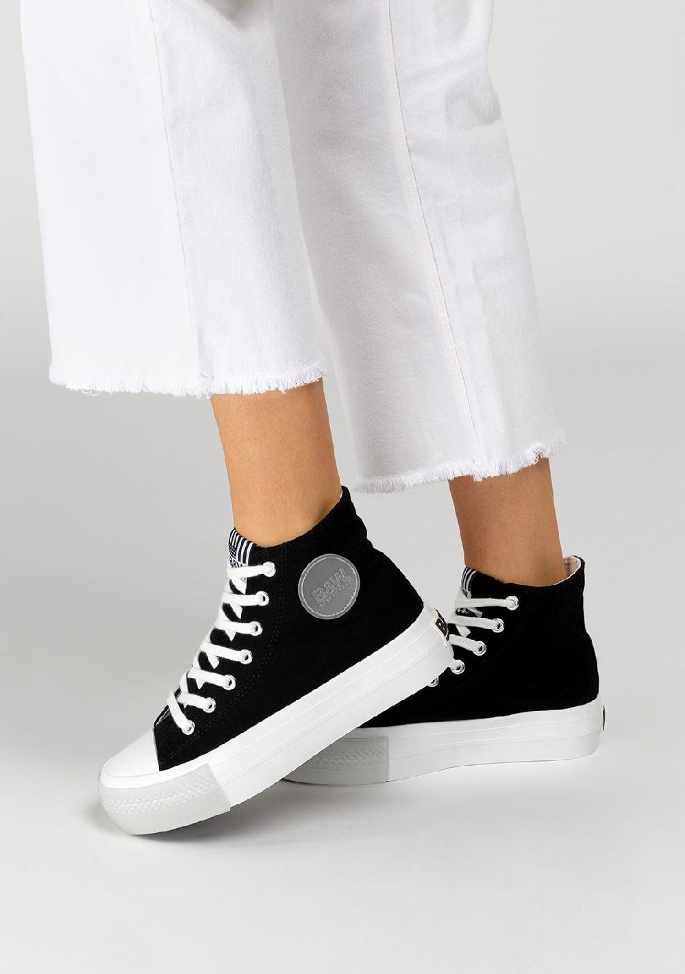 Break & walk Zapatillas Altas Basic Lona Negro Descuento