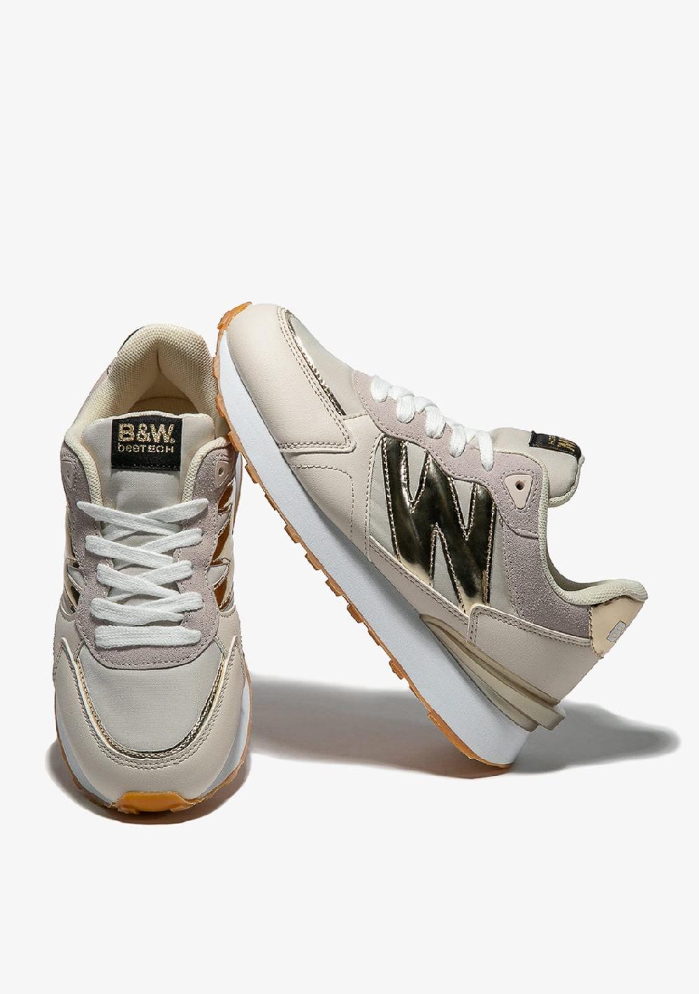 Break & walk Zapatillas Metalizado Napa Beige Oferta especial