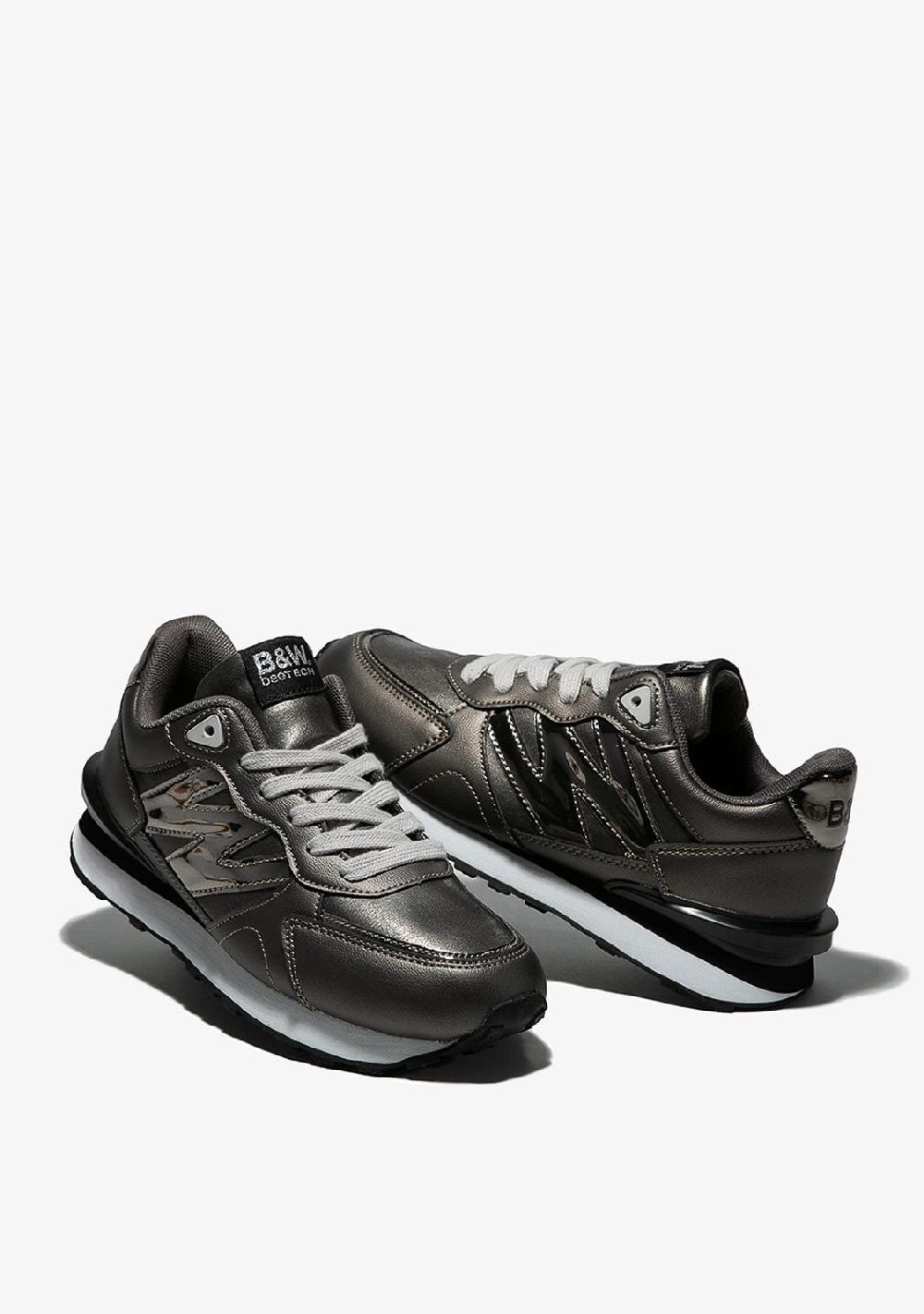 Break & walk Zapatillas Metalizado Napa Plomo Últimos 3 días