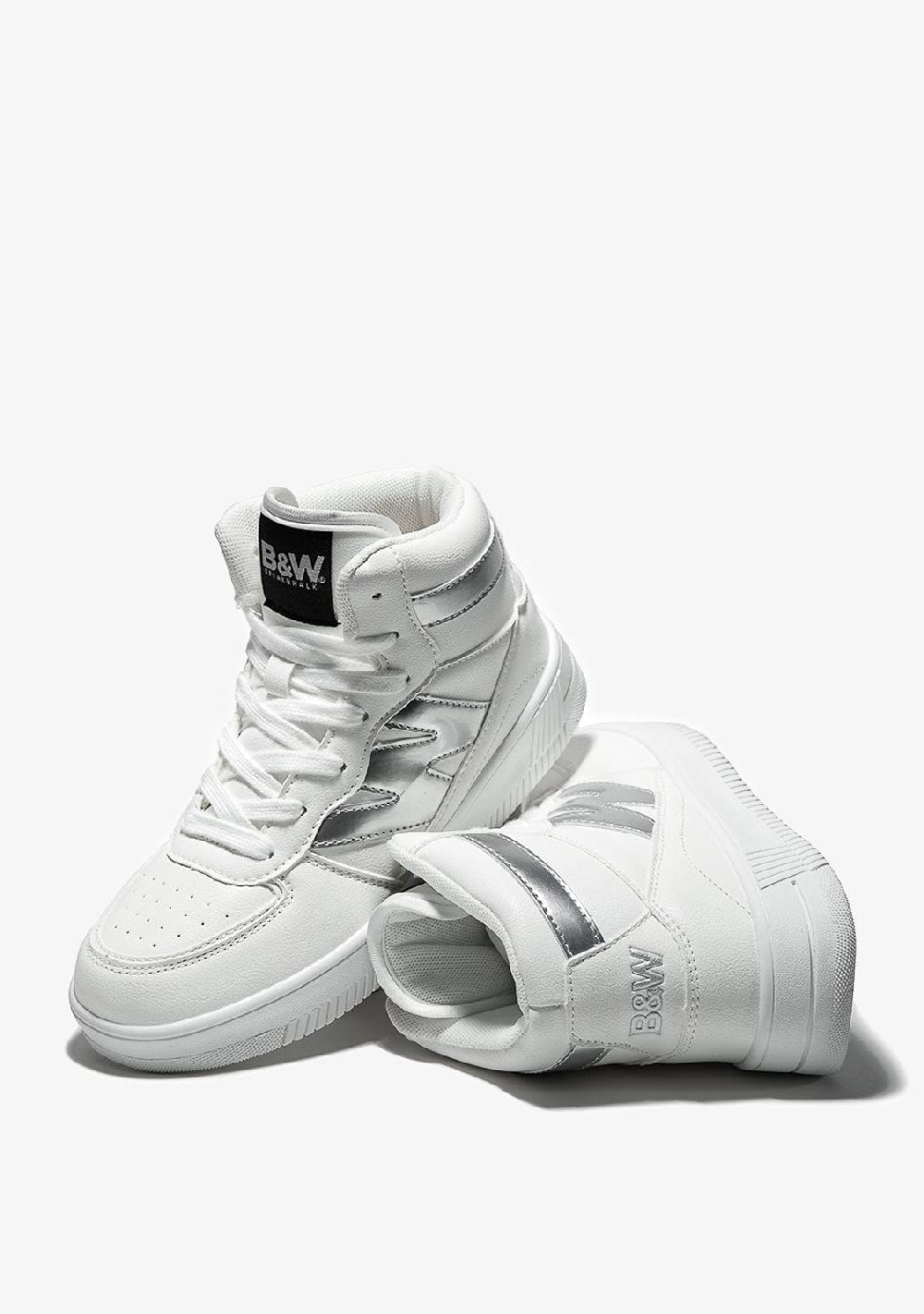 Break & walk Zapatillas altas Napa Blanco Plata COMPRAR AHORA