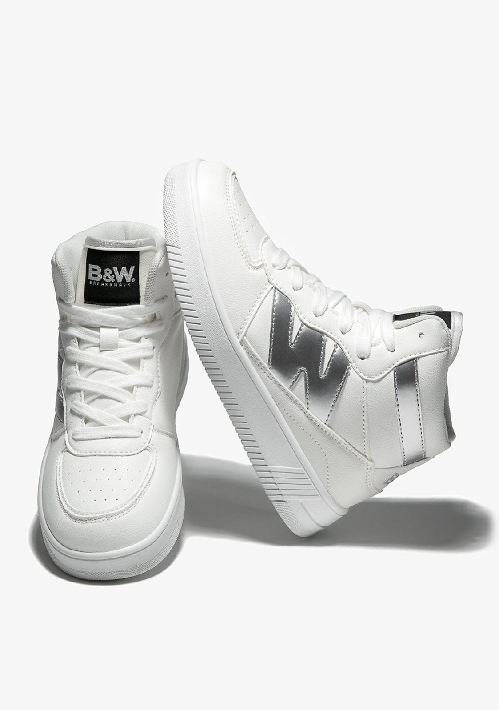 Break & walk Zapatillas altas Napa Blanco Plata COMPRAR AHORA