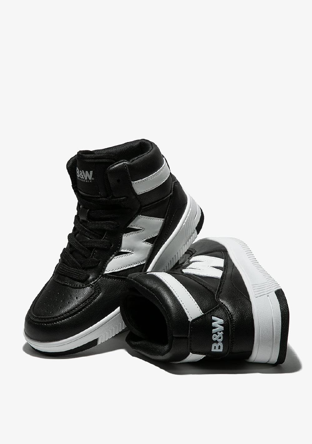 Break & walk Zapatillas altas Napa Negro Blanco ÚLTIMAS EDICIONES